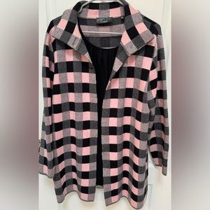 P Luca Milano Jacket Size XL in pink/black/grey